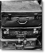 Vintage Suitcases Metal Print