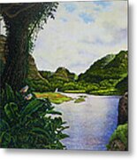 Visions Of Paradise Iv Metal Print