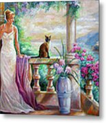 Visit With A Furry Friend Metal Print