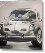 Volkswagen Karmann-ghia 1955 @cariv11 Metal Print
