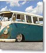 Vw Lowrider Bus Metal Print