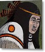 Wabanaki Warrior Metal Print