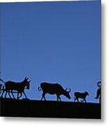 Wagon Train Metal Print