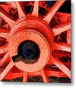 Wagon Wheel Metal Print