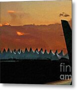 Waiting For Take-off Metal Print