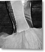 Waiting Her Turn Bw Metal Print