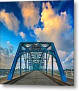 Walnut Street Walking Bridge Metal Print