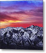 Wasatch Sunrise 2x1 Metal Poster