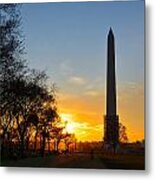 Washington Monument Under Repair Metal Print