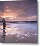 Watching The Sunset Metal Print