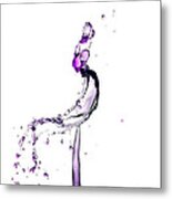 Water Drop Collision Liquid Art 9 Metal Print