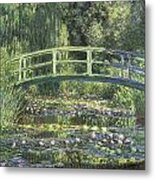 Water Lilies And Japanese Bridge Metal Print