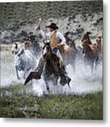 Water Wranglers Metal Print