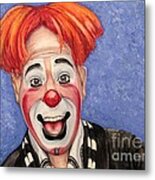 Watercolor Clown #7 Ryan Combs Metal Print