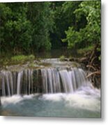 Waterfall Lee Creek Ozarks Arkansas Metal Print