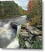 Waterfall Mulberry River Arkansas Metal Print