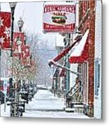 Waterville Snow Squall 0863 Metal Print
