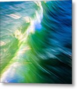 Wave Abstract Triptych 1 Metal Print