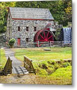 Wayside Inn Grist Mill Metal Print