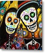 Wedding Dia De Los Muertos Metal Print