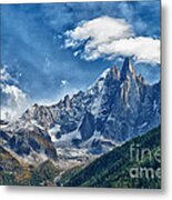 Western Alps In Chamonix Metal Print