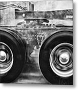 Wet Wheels Metal Print