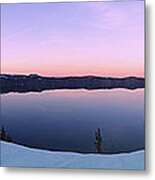 When Evening Calls At Crater Lake Metal Print