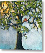 Tree Of Life - Sunshine Birds Metal Print