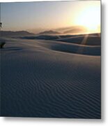 White Sands Near Sunset Metal Print