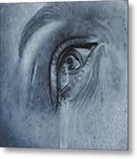Why Is She Crying Metal Print