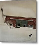 Why Some Barns Are Painted Red Metal Print