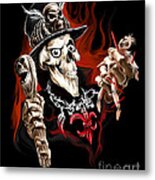 Wicked Voodoo Doctor Metal Print