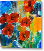 Wild Poppies Metal Print