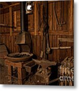 Wild West Blacksmith Metal Print