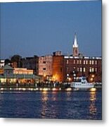 Wilmington At Night Metal Print