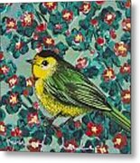 Wilson's Warbler Mini Metal Print