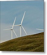 Wind-farm Windmills Metal Print