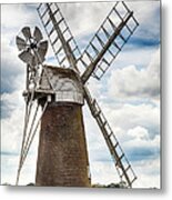 Windmill In Norfolk Uk Metal Print