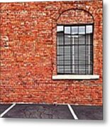 Window And Brick Metal Print