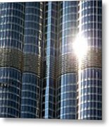 Window Cleaners Burj Khalifa Metal Print