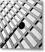 Windows And Lamp Metal Print