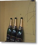 Wine And A Man Metal Print