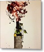 #wine #bottle #homedecor #wallart Metal Print