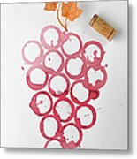 Wine Stains Metal Print