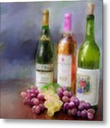 Wine Time Metal Print