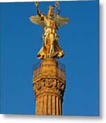 Winged Roman Goddess Of Victory Metal Print