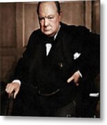 Winston Churchill Metal Print