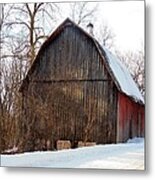 Reduced Winter Fortress Metal Print