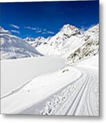 Winter Landscape With Lots Of Snow Austria Metal Print