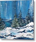 Winter Night Metal Print